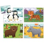 4 in a Box Progressive Puzzle Set - Animals of the World ( 4 + 6 + 9 + 12) - Mudpuppy - BabyOnline HK