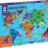 Geography Puzzle - Dinosaur World (80 pcs)