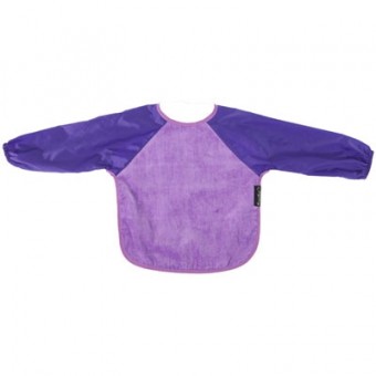 Sleeved Wonder Bib - Purple (18 - 36 months)