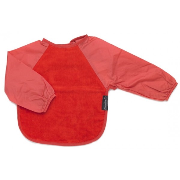 Sleeved Wonder Bib - Red (6 - 18 months) - Mum2Mum - BabyOnline HK