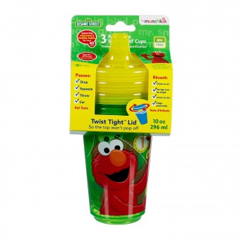 Sesame Street Re-Usable Spill-Proof Cups 296ml  (3 pieces)