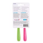 Gentle Silicone Spoons (2 pcs) - Pink/Green - Munchkin - BabyOnline HK