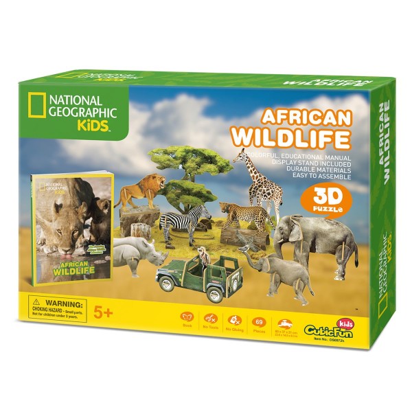 National Geographic - African Wildlife - CubicFun - BabyOnline HK