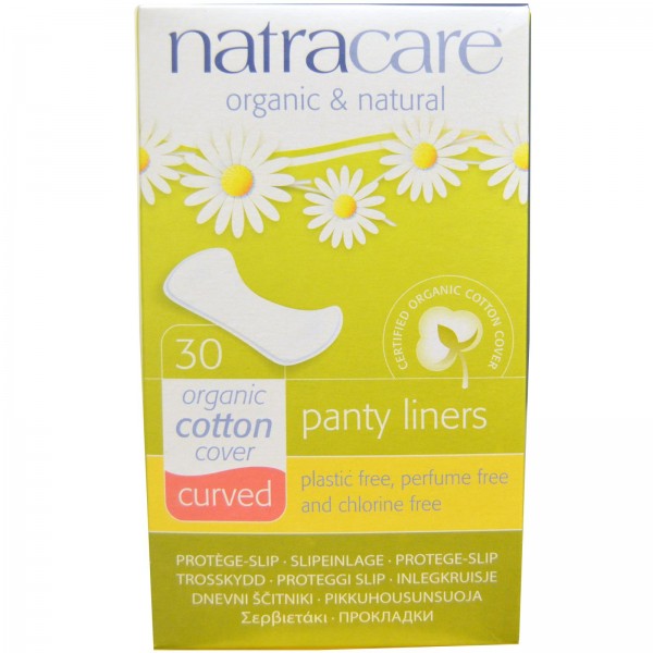 Organic & Natural Panty Liner - Curved (30 Liners) - NatraCare - BabyOnline HK