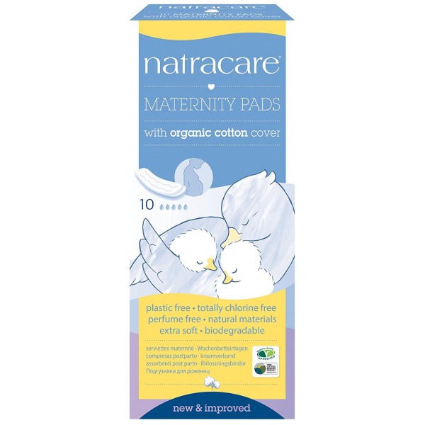 Natural Maternity Pads (10 pads) - NatraCare - BabyOnline HK