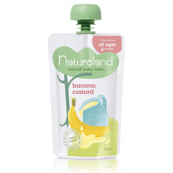 香蕉牛奶布丁 120g - Natureland - BabyOnline HK
