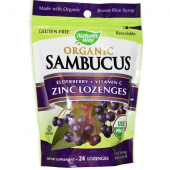 Organic Sambucus - Zinc Lozenges (24 loz)