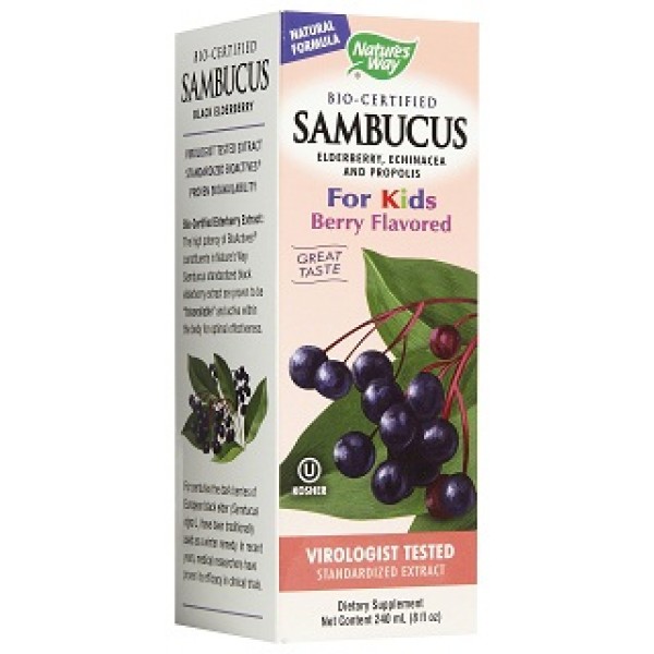 Bio-Certified Sambucus For Kids 8oz - Nature's Way - BabyOnline HK