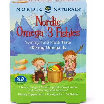 Nordic Naturals - Nordic Omega-3 Fishies (Yummy Tutti Frutti Taste) - 36 Fishies