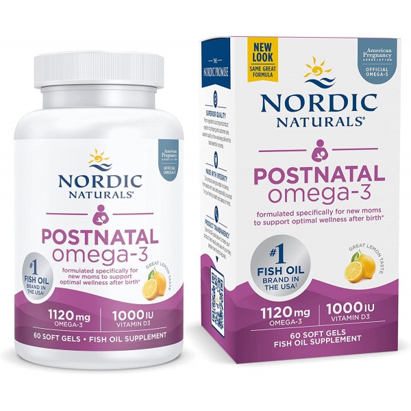 Nordic Naturals - PostNatal DHA (60 soft gels) - Nordic Naturals - BabyOnline HK