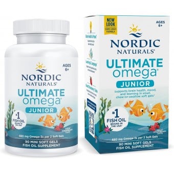 Nordic Naturals - Ultimate Omega Junior (Strawberry) - 90 Mini Soft Gels