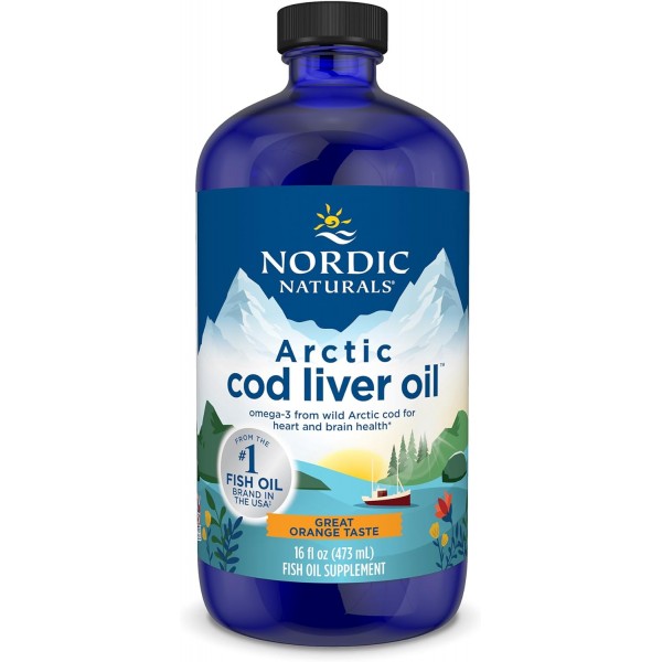 北極鱈魚肝油 (橙味) 473ml / 16oz - Nordic Naturals - BabyOnline HK