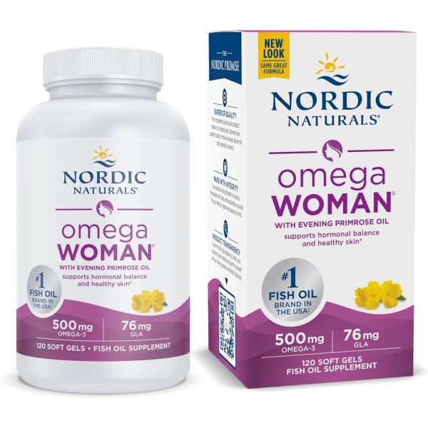 Nordic Naturals - Omega Woman - 歐米加3 + 月見草油 (120軟膠囊) - Nordic Naturals - BabyOnline HK