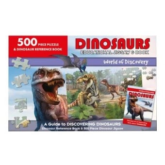 World of Discovery - Educational Jigsaw & Book (Dinosaurs)
