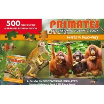 World of Discovery - Educational Jigsaw & Book (Primates)