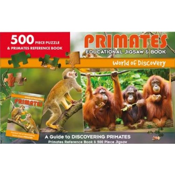 World of Discovery - Educational Jigsaw & Book (Primates) - North Parade