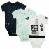 竹纖維嬰兒短袖衣 (3件裝) - 外太空