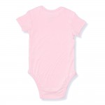 竹纖維嬰兒短袖衣 (3件裝) - 粉紅色 - NotTooBig