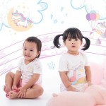 Bamboo Baby Shorties (2 sets) - Unicorn - NotTooBig - BabyOnline HK