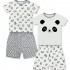 竹纖維嬰兒短袖家居服 (2套裝) - 熊貓