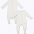 Bamboo Baby Sleepsuits (2pcs) - White