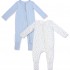 竹纖維嬰兒睡衣 (2件裝) - 藍色