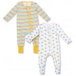 Bamboo Baby Sleepsuits (2pcs) - Happy Weather - NotTooBig - BabyOnline HK