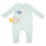 竹纖維嬰兒睡衣 (2件裝) - 海洋世界 - NotTooBig - BabyOnline HK