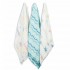 竹纖維包巾 (3件裝) - 海洋世界
