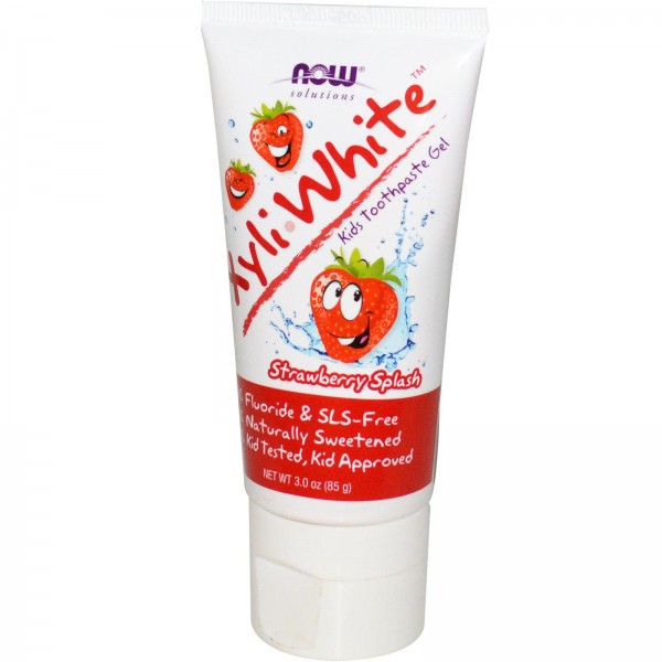 XyliWhite - Kids Toothpaste Gel (Flouride Free) - Strawberry 85g - Now - BabyOnline HK
