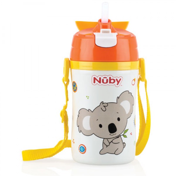 不銹鋼真空吸管學習杯 330ml - 樹熊 - Nuby - BabyOnline HK