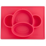 SureGrip Mircale Mat Suction Plate - Pink Monkey - Nuby - BabyOnline HK