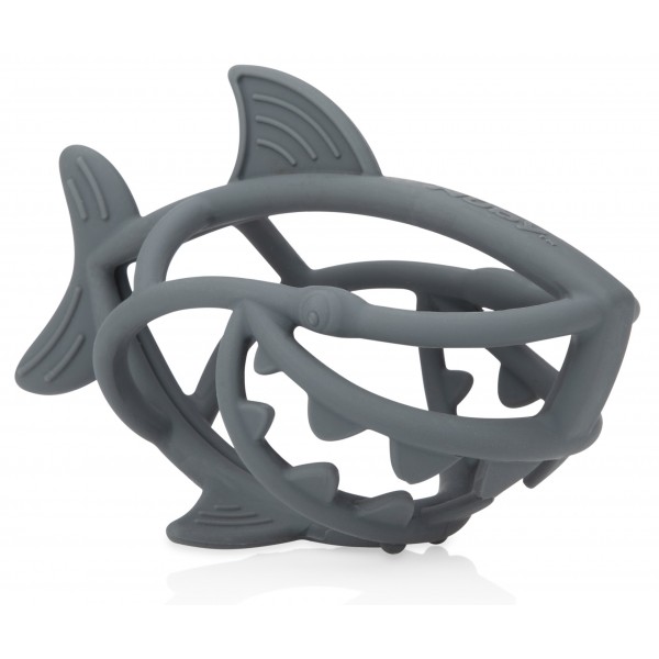 Chewy Chums Soothing Teether - Grey Shark - Nuby - BabyOnline HK