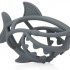 Chewy Chums 矽膠牙膠球 - 灰色鯊魚