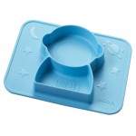 SurGrip 太空人分格吸盤餐墊 - 藍色 - Nuby - BabyOnline HK
