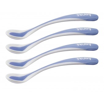 Hot Safe Feeding Spoons (4 packs) - Blue