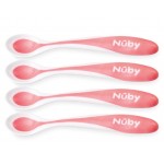 Hot Safe Feeding Spoons (4 packs) - Orange - Nuby - BabyOnline HK