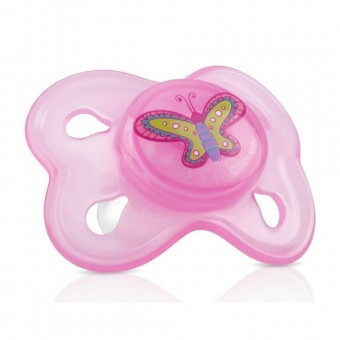 Baby Classic Oval Pacifier (6-12m) - Pink