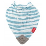 Reversible Cotton Muslin Bandana Bib (Pack of 2) - Doodle Zoo & Blue Stripes - Nuby - BabyOnline HK