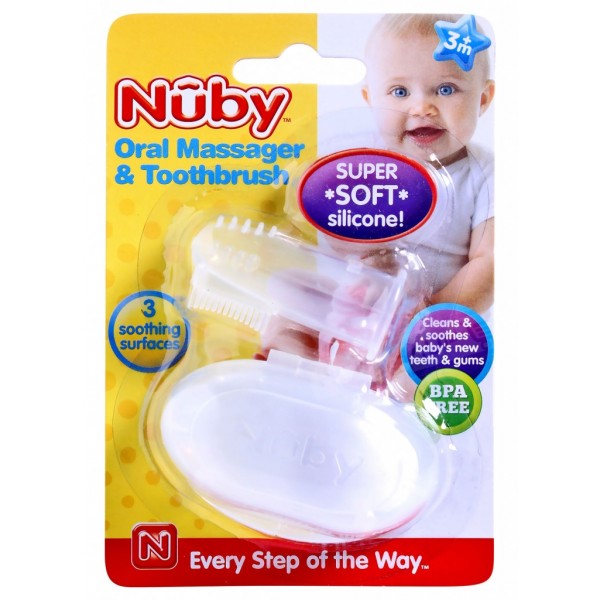 Oral Massager & Toothbrush - Nuby - BabyOnline HK