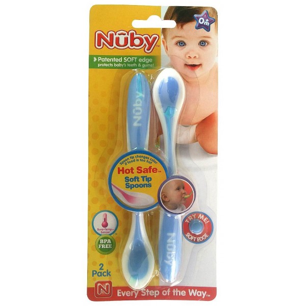 Hot Safe Soft Tip Spoons (2 packs) - Nuby - BabyOnline HK