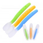 Soft Flex Silicone Spoon with Case - Green - Nuby - BabyOnline HK