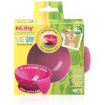 SureGrip Suction Bowl - Pink - Nuby - BabyOnline HK