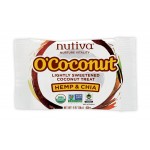 O'Coconut - Lightly Sweetened Coconut Teat (Hemp & Chia) - 8 pieces - Nutiva - BabyOnline HK
