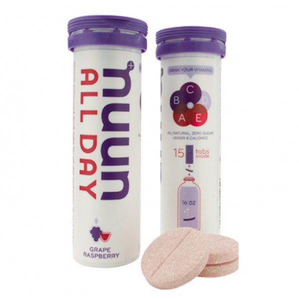 All Day - Vitamin Enhanced Drink - Grape Raspberry (15 Tabs) - Nuun - BabyOnline HK