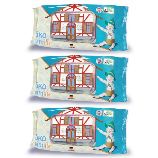 Baby Care Wipes 80 sheets (Pack of 3) - OKO Familie - BabyOnline HK
