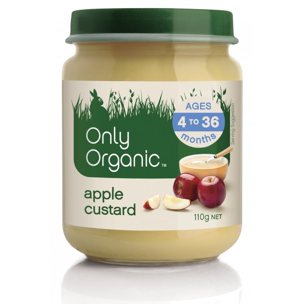 Organic Apple Custard 110g - Only Organic - BabyOnline HK
