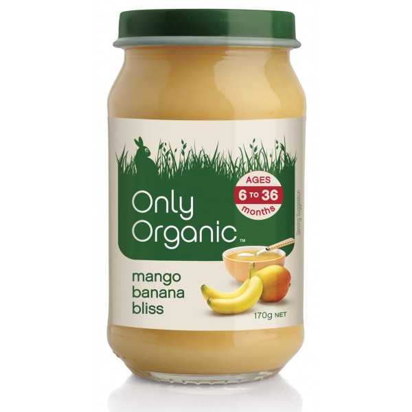 Organic Mango Banana Bliss 170g - Only Organic - BabyOnline HK