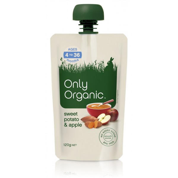 有機甘薯蘋果 120g - Only Organic - BabyOnline HK