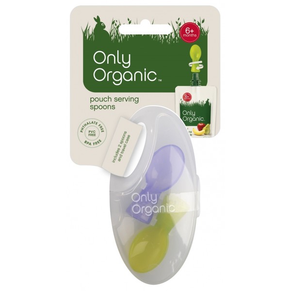 Pouch Serving Spoons (Pack of 2) - Only Organic - BabyOnline HK